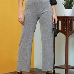 Globus Silver Textured High Rise Jeggings-image-98