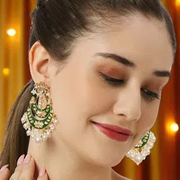 Anouk Women Metal Kundan Drop Earrings-picture-23