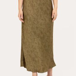 Office & You Green Plain Maxi Skirts-image-53
