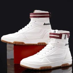 Bacca Bucci Men's SWAGGER Snow White Ankle High Sneakers-image-66