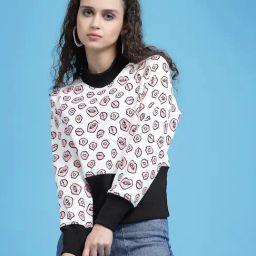 KASSUALLY White & Black Printed Sweatshirt-picture-46