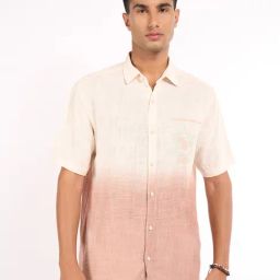 7 Alt By Pantaloons Pink & Beige Cotton Relaxed Fit Ombre Shirt-image-40
