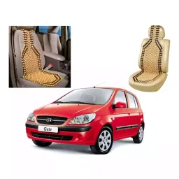 Auto Pearl Beige & Black Velvet Car Cushion for Mitsubishi Lancer, BSR228 (Pack of 2)-12