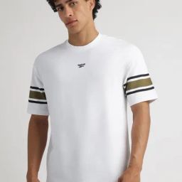 Reebok White Regular Fit Print T-Shirt-image-16