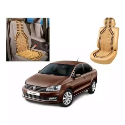 Auto Pearl Black & Beige Leather Car Cushion for Daewoo Matiz, NRCBR80 (Pack of 2)-image-27