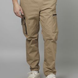 Celio Men Mid Rise Cotton Cargo Joggers-image-53