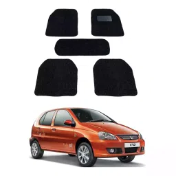 Auto Pearl DB7M269 PVC and Plastic Standard Mat for Tata Indica 2005 (Black)-image-9