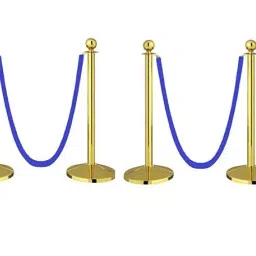 Ladwa 1.5 m Blue Velvet Rope Que Manager LSI - QPG - BVRP4, (Pack of 4 Pcs)-16