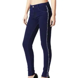 Miss Chase Navy Skinny Fit Jeans-image-64