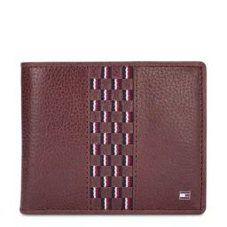 Tommy Hilfiger Socrates Red Leather Casual Bi-Fold Wallet for Men-image-25