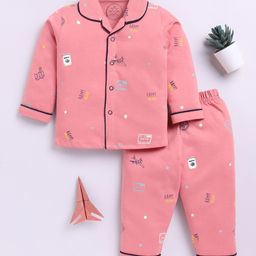 Clt.s Unisex Kids Conversational Printed Night Suit-picture-29