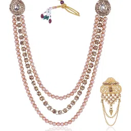 JIYANSHI FASHION Men Gold Jewellery Set-image-89