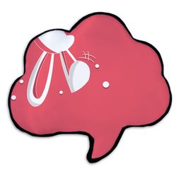 Right Gifting Digital Printed Satin Cloud Shaped Cushion For Kids - Pink-image-31