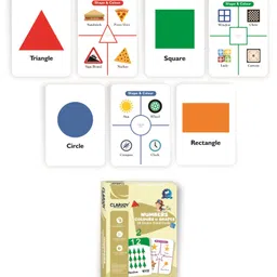 Clapjoy Shapes,Colors and Numbers Double Sided Flash Cards for Kids Easy & Fun Way of Learning-picture-20