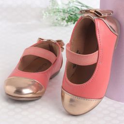 Babyoye Slip On Bellies With Bow Applique- Pink-image-21