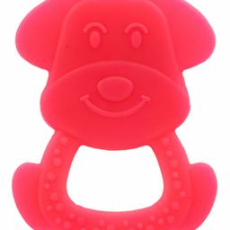 Aditi Toys Soft Silicone Teether Non Toxic BPA Free Teething Toy for Babies with Textured Surface for Soothing Gums, 100% Food Grade Dog Shape Teether for Babies. (Colors As Per Availability)-4