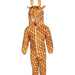 RAJ FANCY DRESSES Full Sleeves Deer Animal Theme Costume Dress - Brown-image-91