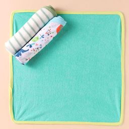 OHMS Terry Knit Towel & Wrappers with Stripes & Animal Print L 41 x B 39 cm Pack of 3 - Multicolor-image-76