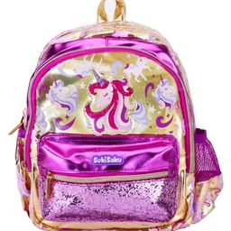 FunBlast Unicorn Print Picnic Bag pack for Kids Height 10 Inches (Golden)-image-49
