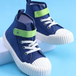 Pine Kids Solid Casual Shoes with Velcro Closure - Blue-picture-14