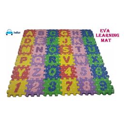 FunBlast Alphabets And Numbers Puzzle Foam Mat Multicolour - 36 Pieces image 4