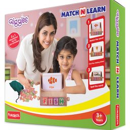 Giggles Match & Learn Classic Wooden Educational Game - Multicolour image 4