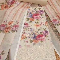 Soch Floral Printed Linen Unstitched Dress Material-image-18