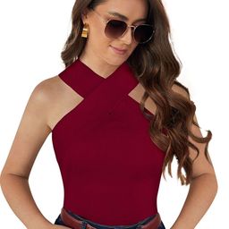 unianta Women Halter Neck Sleeveless Top-image-89