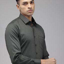 Van Heusen Pure Cotton Slim Fit Opaque Printed Formal Shirt-picture-29