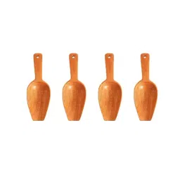 The Indus Valley Neem Wood Scoop Spoons (15 cm) - Set of 4-27