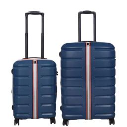 It luggage Blue Opal 8 Wheels Medium Hard Cabin Trolley Bag Set of 2-11
