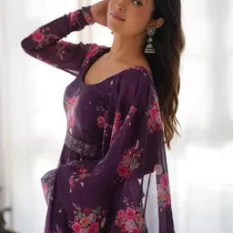Femvy Women Print Fit & Flare Dress-picture-27