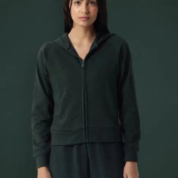RAREISM Green Cotton Blend Solid Long Sleeves Sweatshirt-image-38