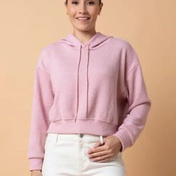 SHOWOFF Peach Regular Fit Hoodie-picture-3
