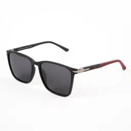 Voyage Black Wayfarer Polarised and UV Protected Lens Unisex Sunglasses-image-29