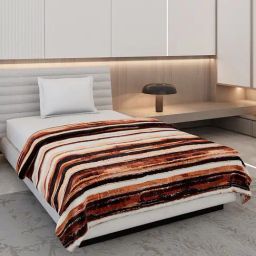 Monte Carlo Legacy-Sb Brown Polyester Printed 290 GSM Single Blanket-0