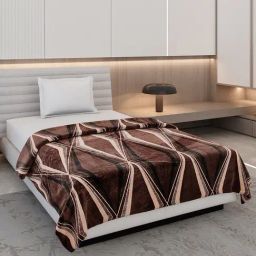 Monte Carlo Legacy-Sb Brown Polyester Printed 290 GSM Single Blanket-59