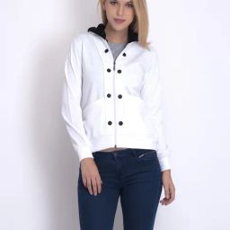 Belle Fille White Regular Fit Jacket-picture-9