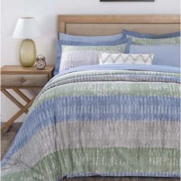 Maspar Multicolor 100% Cotton 210 TC King Duvet Set-image-3