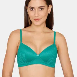 Rosaline by Zivame Green Non Wired Padded T-Shirt Bra-picture-12