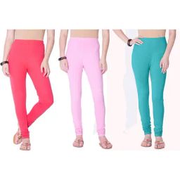 Dollar Missy Multicolor Cotton Leggings (Pack of 3)-picture-17