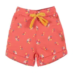 Plum Tree Kids Coral Cotton Printed Shorts-image-76