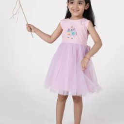 A Little Fable Lavender Embroidered Dress-image-2
