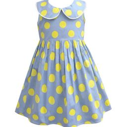 A.T.U.N. Blue & Yellow Printed Dress-image-19