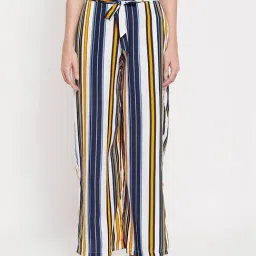 Clovia Multicolor Striped Pyjamas-picture-3