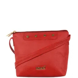 Enoki Red Textured Small Sling Handbag-image-3