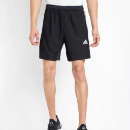 adidas Black Striped Sports Shorts-image-80