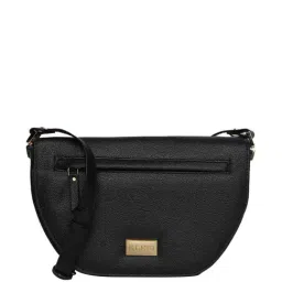 KLEIO Black Solid Medium Sling Handbag-image-45