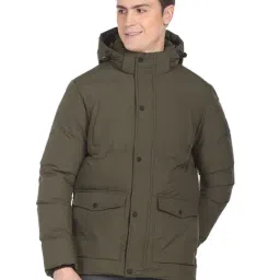 U.S. Polo Assn. Olive Regular Fit Hooded Jacket-picture-34