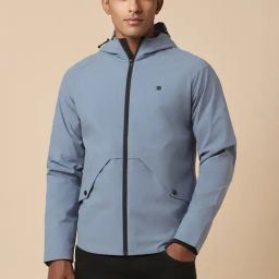 Allen Solly Blue Regular Fit Hooded Jacket-24